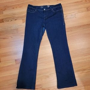 Seven‎ Brand Dark Wash Flared Jeans 36W 32L